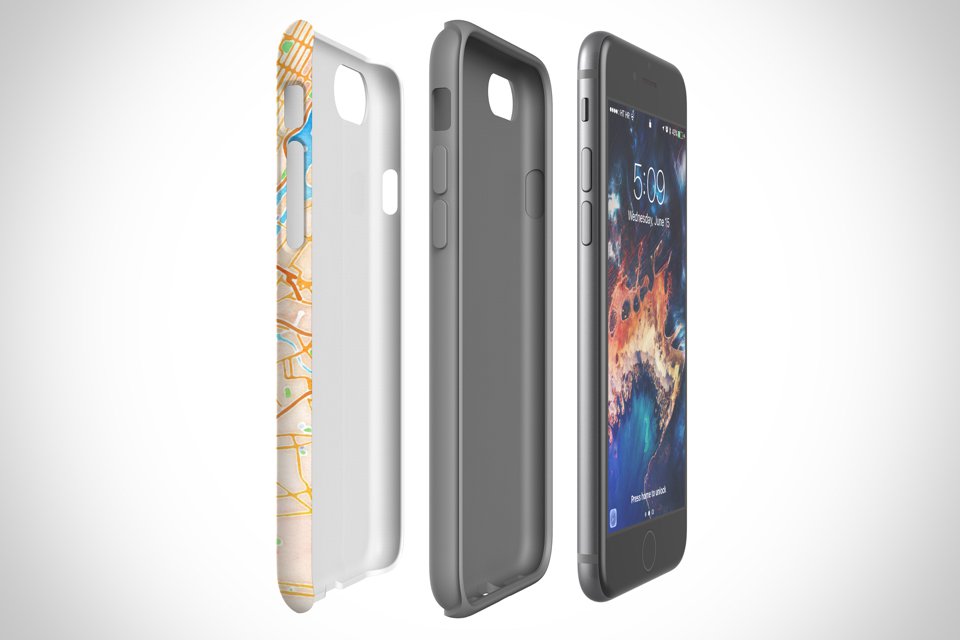 Tough case has dual layer protection with impact polycarbonate resistant shell and TPU liner
