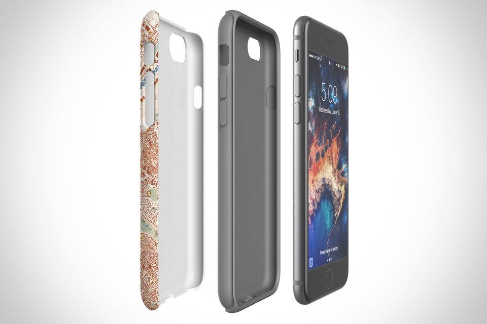 Tough case has dual layer protection with impact polycarbonate resistant shell and TPU liner